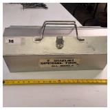 Vintage Suzuki special tool metal toolbox in good condition