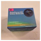 Autofocus HD Video Webcam features a built-in stereo microphone,