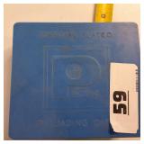 Pacific vintage, chrome-plated steel dies .300WBY in blue case (Pre Hornady)