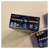 .45-70 cal  3 Boxes: Federal Power-Shok centerfire rifle ammunition.45-70 Gvmt