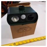 Solar-powered ultrasonic animal repeller with motion detection