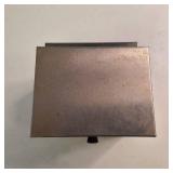 Vintage stainless steel Edlund Model SR-5 portion control kitchen scale with a 5-pound capacity.