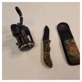 Attn Fishermen:  Okuma Magda Pro line counter trolling reel, long with a companion knife