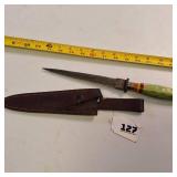 vintage damascus knife w sheath