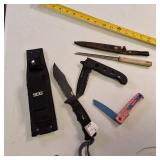 Lot of  Knives including a CRKT M16 series tactical folder, designed by Kit Carson