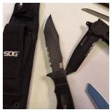 Lot of  Knives including a CRKT M16 series tactical folder, designed by Kit Carson