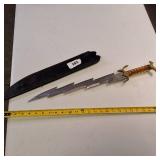 Nice dagger featuring a distinctive lightning bolt-shaped blade