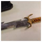 Nice dagger featuring a distinctive lightning bolt-shaped blade