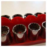 Snap On Complete Set of Sockets: largest is 1 1/4 inch to smallest 3/8 inch