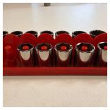 Snap On Complete Set of Sockets: largest is 1 1/4 inch to smallest 3/8 inch