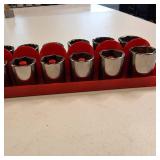 Snap On Complete Set of Sockets: largest is 1 1/4 inch to smallest 3/8 inch