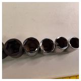 Set of Snap-on 6-point SAE sockets  like new