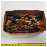 Large lot of Vintage screwdriver tools, including brands such as Craftsman and Stanley