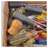 Large lot of Vintage screwdriver tools, including brands such as Craftsman and Stanley