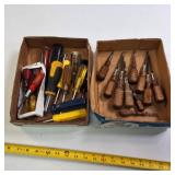 Keenkutter and Proto, with wooden and colored handles - Junk Drawer Lot