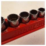 Snap-on 3/8" Drive 6-Point SAE Flank Drive Shallow Socket Set