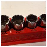 Snap-on 3/8" Drive 6-Point SAE Flank Drive Shallow Socket Set