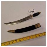 India-made curved dagger, a style frequently produced in the late 19th and early 20th centuries