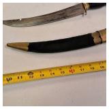 India-made curved dagger, a style frequently produced in the late 19th and early 20th centuries