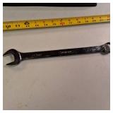 Snap-on 13-piece 12-point metric Flank Drive combination wrench set, model OEXM713B.