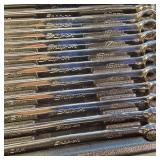 Snap-on 13-piece 12-point metric Flank Drive combination wrench set, model OEXM713B.