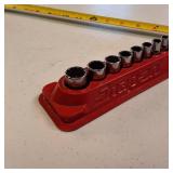 Snap-on 110TMY 10-piece shallow 6-point socket set - 1/4" drive SAE socket sizes