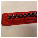 Snap-on 110TMY 10-piece shallow 6-point socket set - 1/4" drive SAE socket sizes