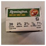 Remington Gun Club Target Load 20-gauge shotgun ammunition