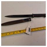 Vintage Bayonet  FN FAL Type C, matching scabbard