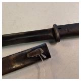 Vintage Bayonet  FN FAL Type C, matching scabbard