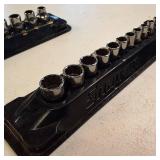 Snap On Shallow Socket Sets in MM : 12 pc 3/8 drive  11 pc 1/4 drive - like new
