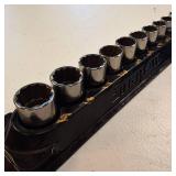 Snap On Shallow Socket Sets in MM : 12 pc 3/8 drive  11 pc 1/4 drive - like new