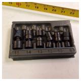 Snap-on 3/8" Drive Metric Shallow Impact Swivel Socket Set