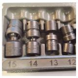 Snap-on 3/8" Drive Metric Shallow Impact Swivel Socket Set