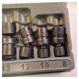 Snap-on 3/8" Drive Metric Shallow Impact Swivel Socket Set