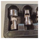 Snap-on 206FSUMA 6-piece 3/8-inch drive metric 6-point flank drive shallow flex socket set