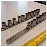 Snap-on metric sockets w/rails