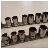 Snap-on metric sockets w/rails