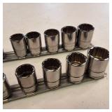 Snap-on metric sockets w/rails