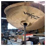 Zildjian Cymbal, a distinct type of effects cymbal known for its "trashy" and explosive sound w/ stand