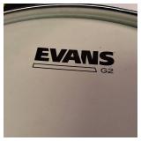 Vintage 1970s Pearl Wood-Fiberglass shell tom drum - 13" Head with Professional Stand and Hard Sided Carrying Case