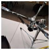 Vintage 1970s Pearl Wood-Fiberglass shell tom drum - 13" Head with Professional Stand and Hard Sided Carrying Case