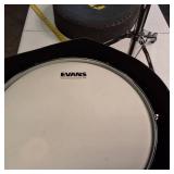 Vintage 1970s Pearl Wood-Fiberglass shell tom drum - 13" Head with Professional Stand and Hard Sided Carrying Case