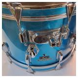 Pearl "Blue Satin" Fiberglass Series 14" Tom (Note: matching drums and cymbals found later in this auction)