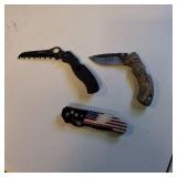 Mixed Lot: Patriotic Spring Assisted Folding Knife plus two more!