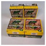 Four boxes (100 rnds) of Remington Nitro-Steel High Velocity 12 GA. shotgun shells