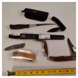 Opinel Folding Knife Collection - No. 10 with Corkscrew, No. 08, K-BAR,