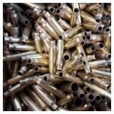 Large box with a huge quantity of empty brass cartridge casings