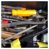 Plastic tool box chock full of tools