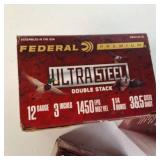 Lot of 3 boxes:  Federal Premium Ultra Steel 12 Gauge Ammunition